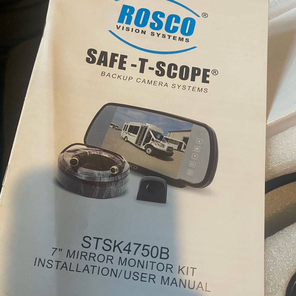 Safe-T-Scope Backup Camera System - Black
